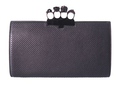 Jeweled Four Ring Flat Clutch, front view